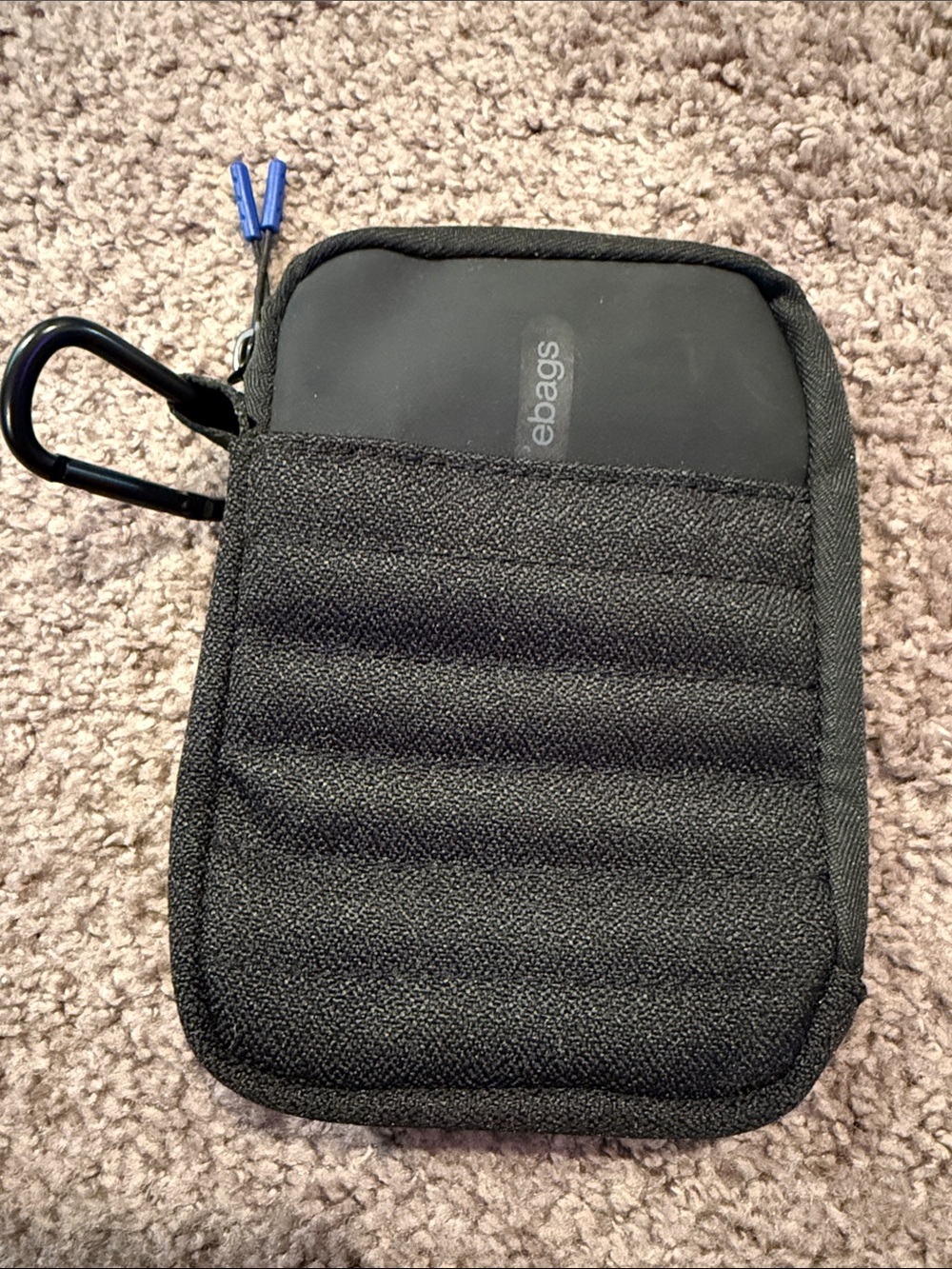 ebags Black Padded Electronics Holster with Carabiner Clip